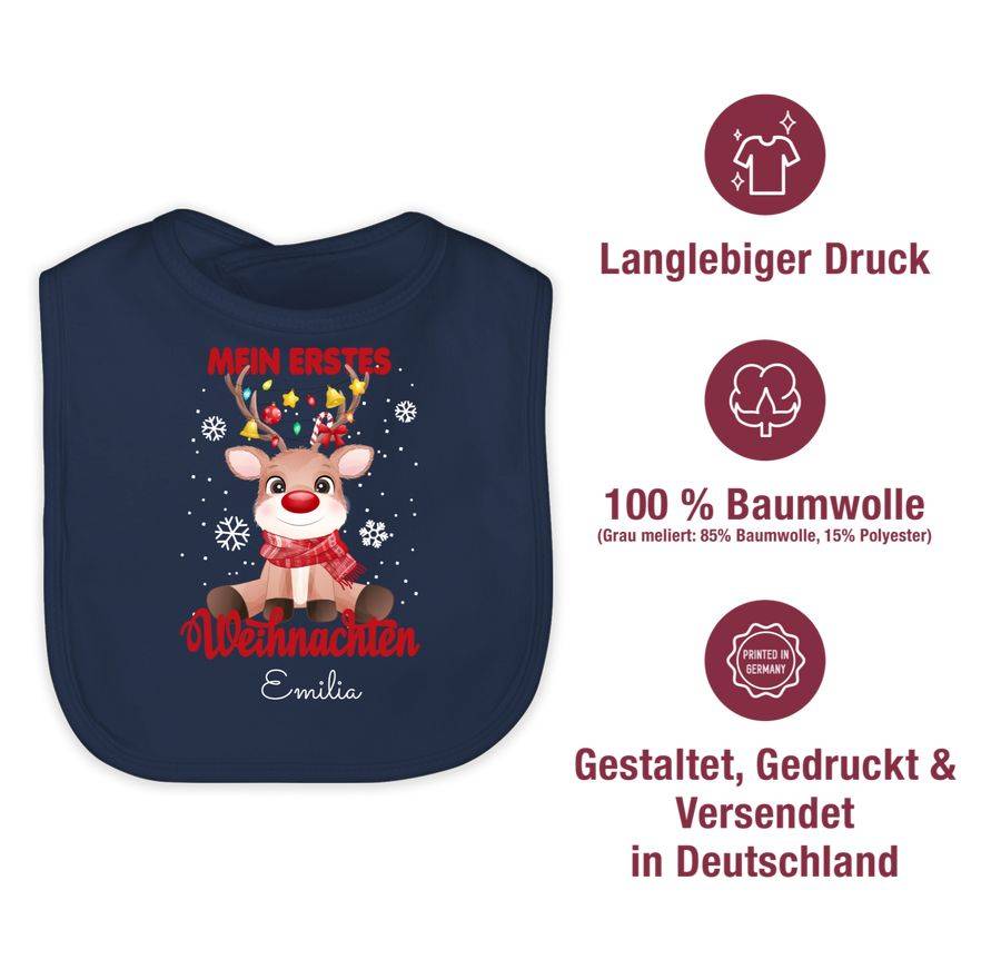Shirtracer Mein Erstes Weihnachten - Wunschname Shirts & Mehr Shirtracer