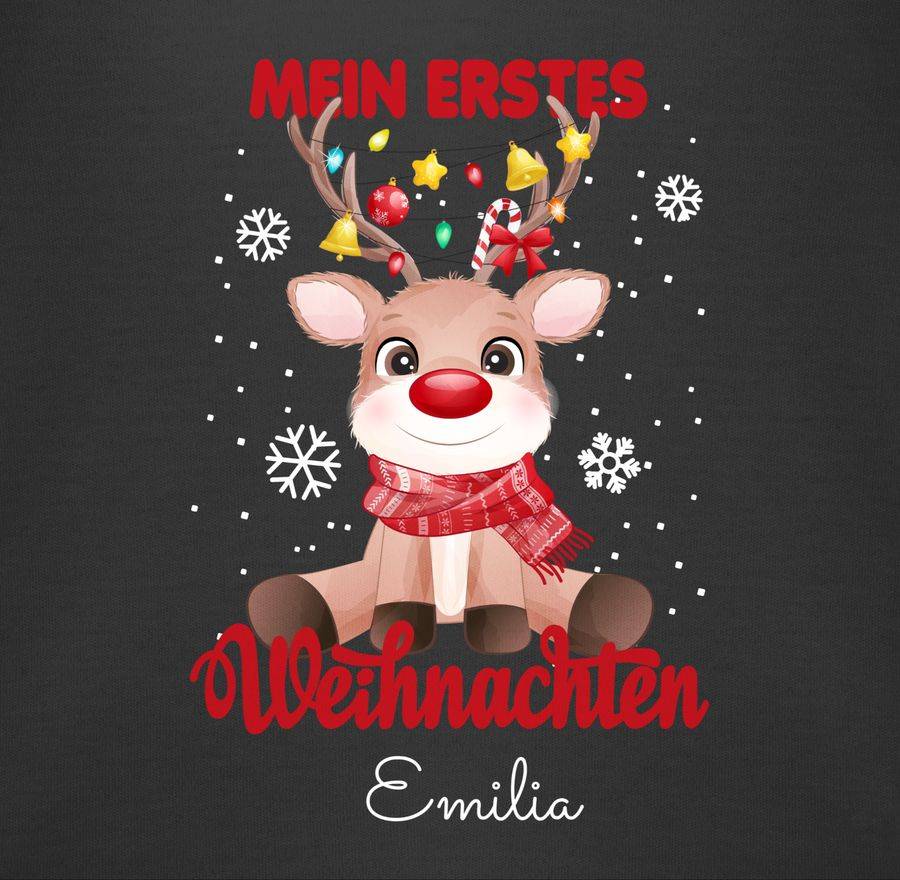 Shirtracer Mein Erstes Weihnachten - Wunschname Shirts & Mehr Shirtracer