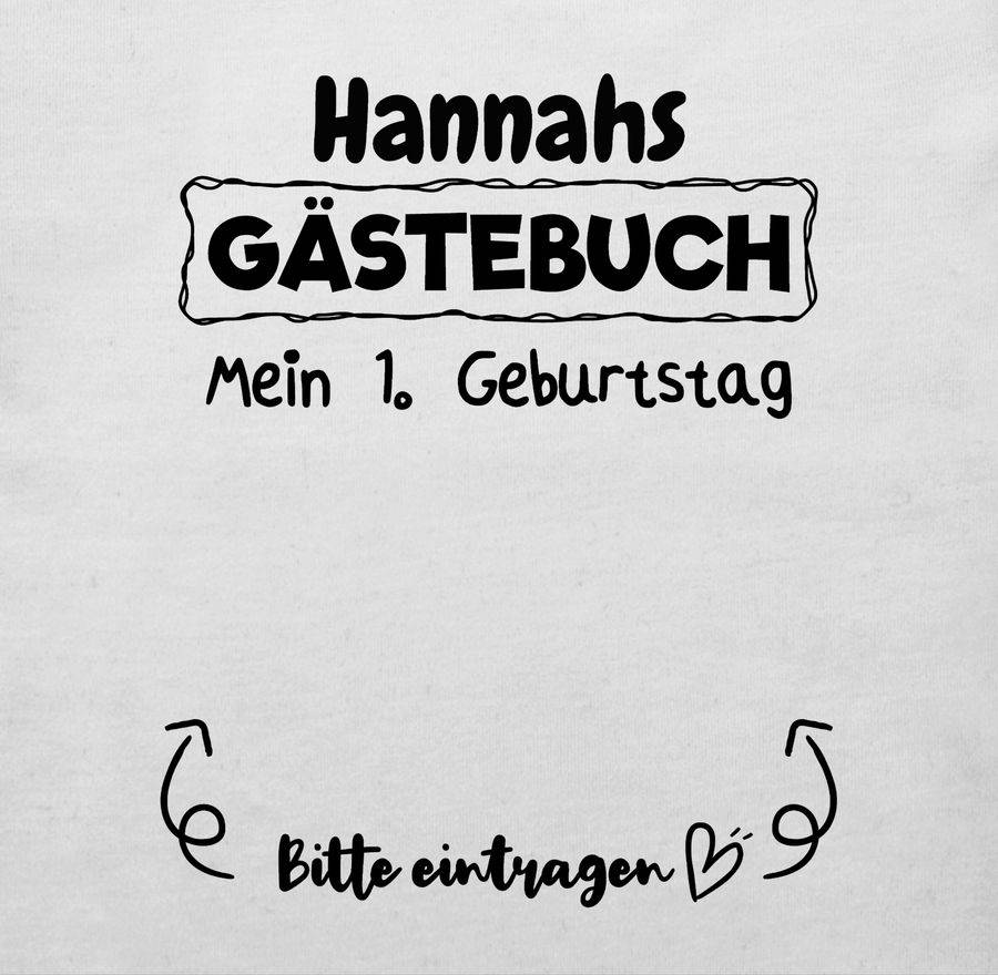 Shirtracer Mein Gästebuch Erster Ersten: T-Shirt Rucksack Shirtracer