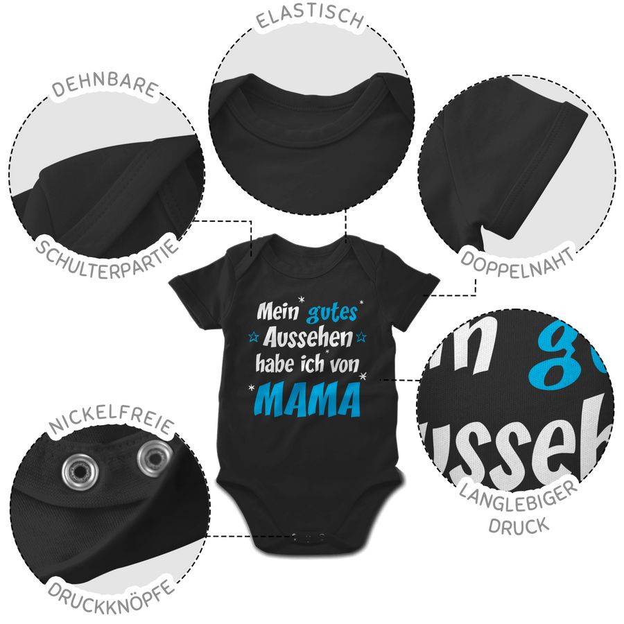 Shirtracer Mein Gutes Aussehen Mama Junge: T-Shirt Turnbeutel Shirtracer