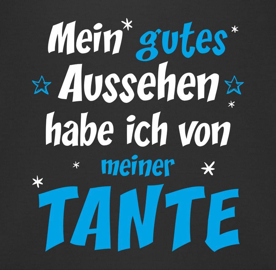 Shirtracer Mein Gutes Aussehen Tante Junge: Tshirt Turnbeutel Shirtracer