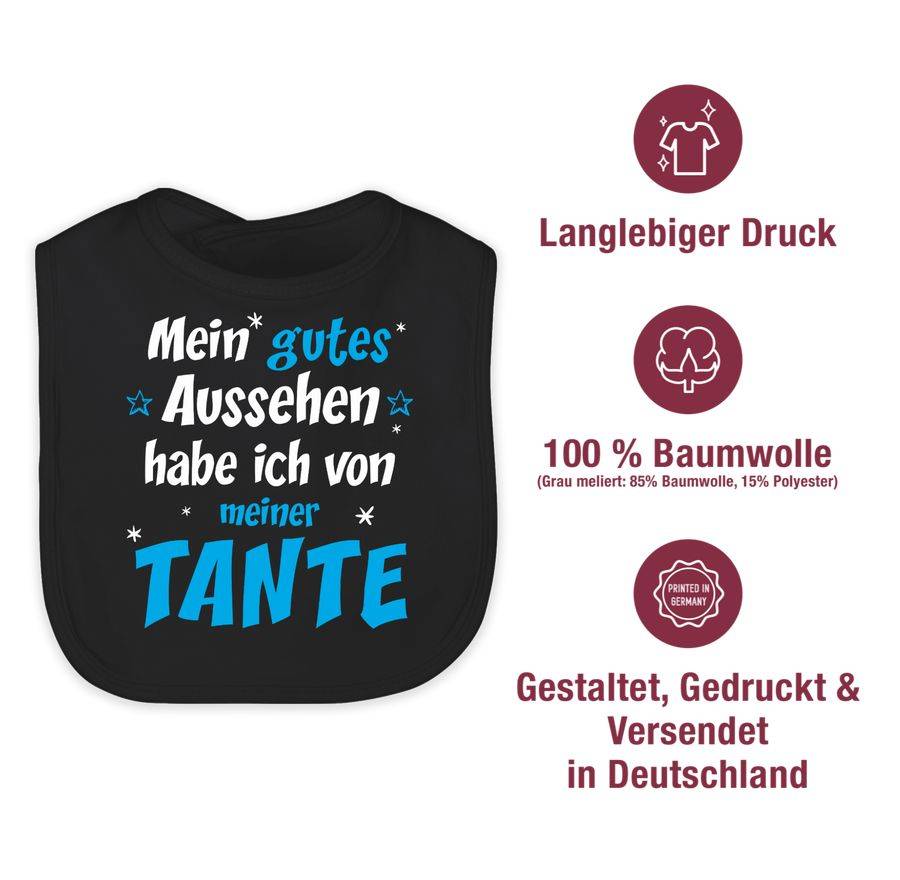 Shirtracer Mein Gutes Aussehen Tante Junge: Tshirt Turnbeutel Shirtracer