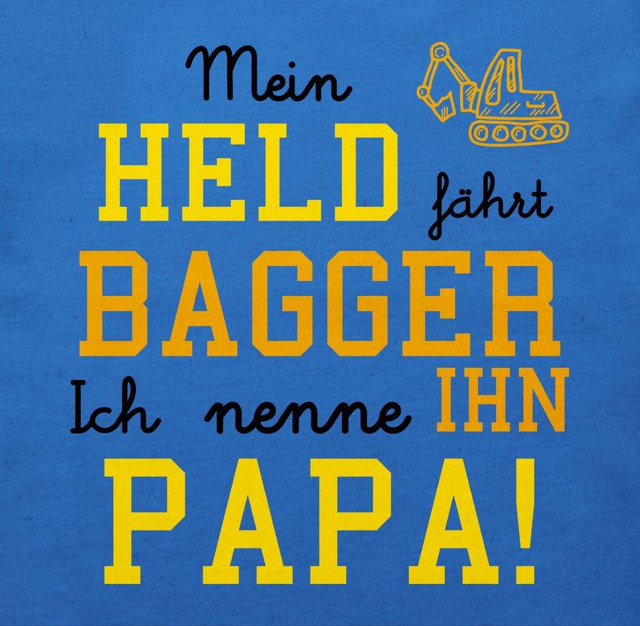 Shirtracer Mein Held Fährt Bagger: T-Shirt Gym Bag Shirtracer