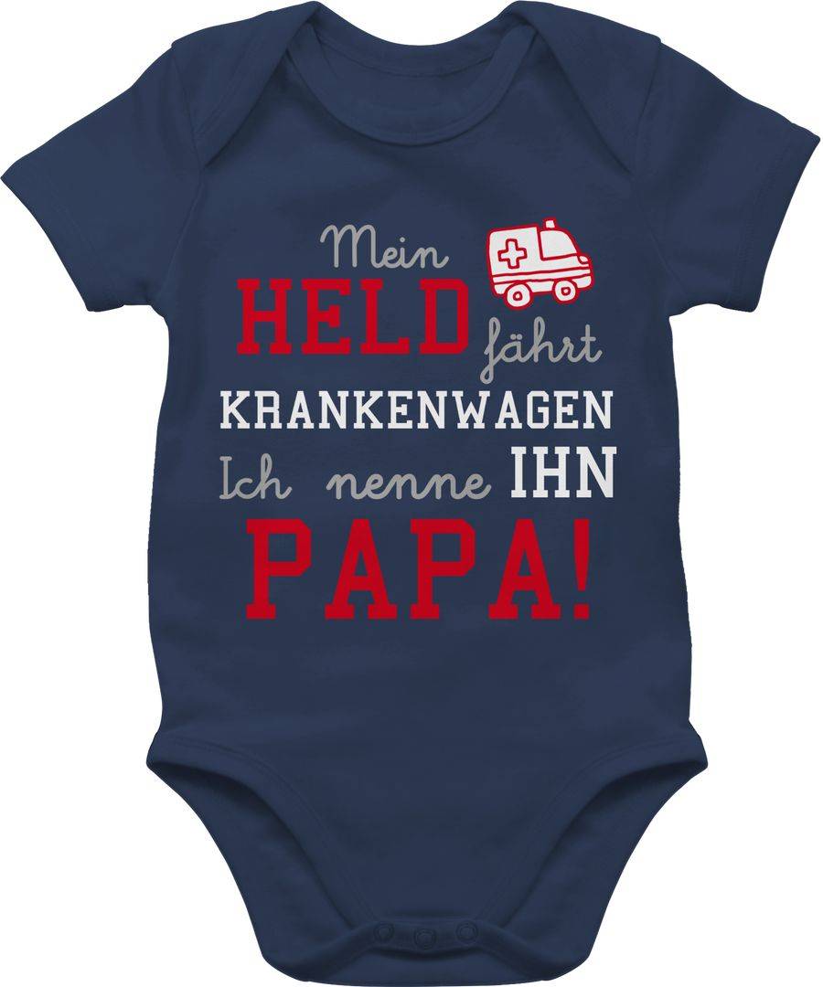Shirtracer Mein Held fährt Krankenwagen: Tshirt Turnbeutel Shirtracer