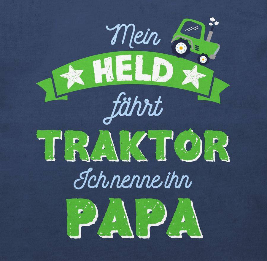 Shirtracer Mein Held Fährt Traktor Papa: T-Shirt Gym Bag Shirtracer