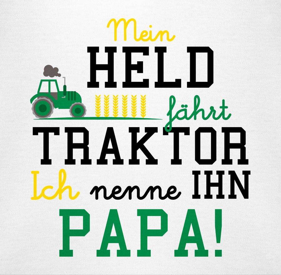 Shirtracer Mein Held Fährt Traktor: T-Shirt Rucksack Shirtracer