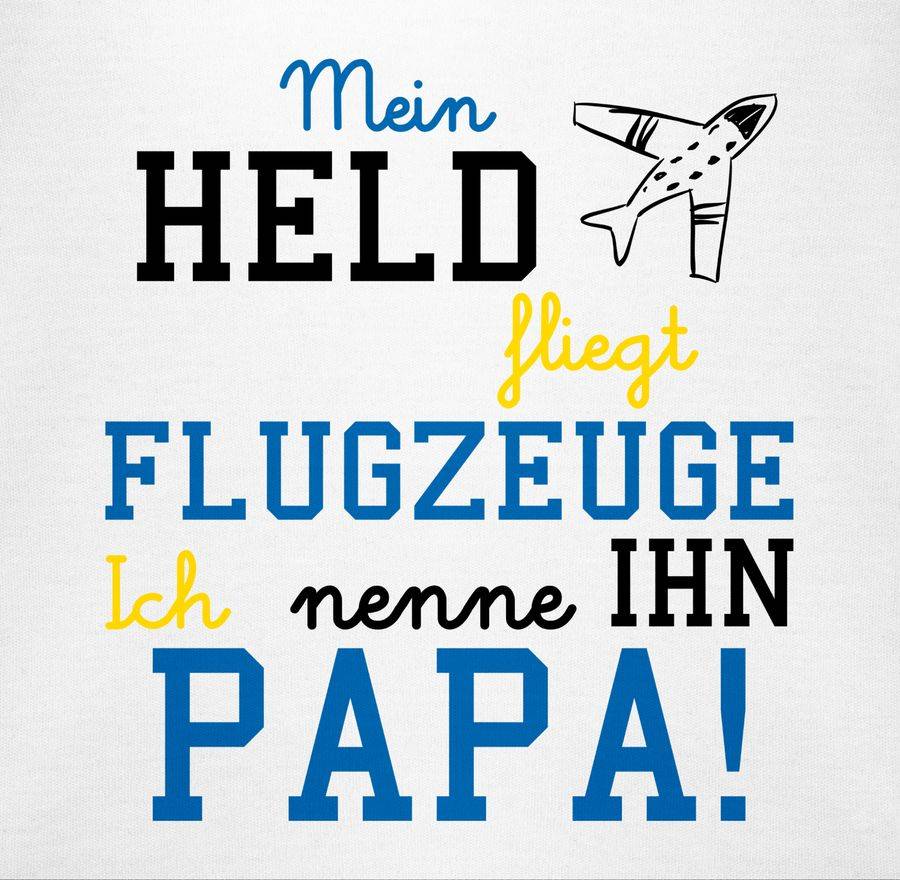 Shirtracer Mein Held Fliegt Flugzeuge: Tshirt Rucksack Shirtracer