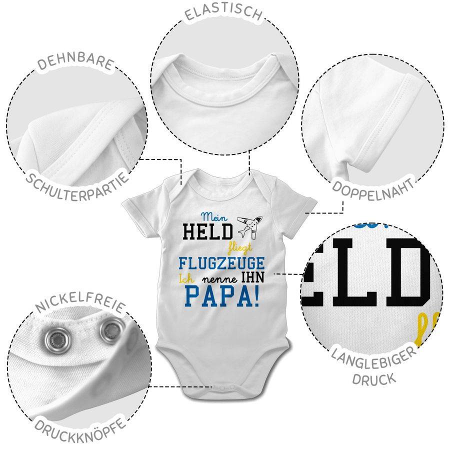 Shirtracer Mein Held Fliegt Flugzeuge: Tshirt Rucksack Shirtracer