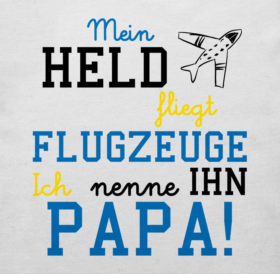 Shirtracer Mein Held Fliegt Flugzeuge: Tshirt Rucksack Shirtracer