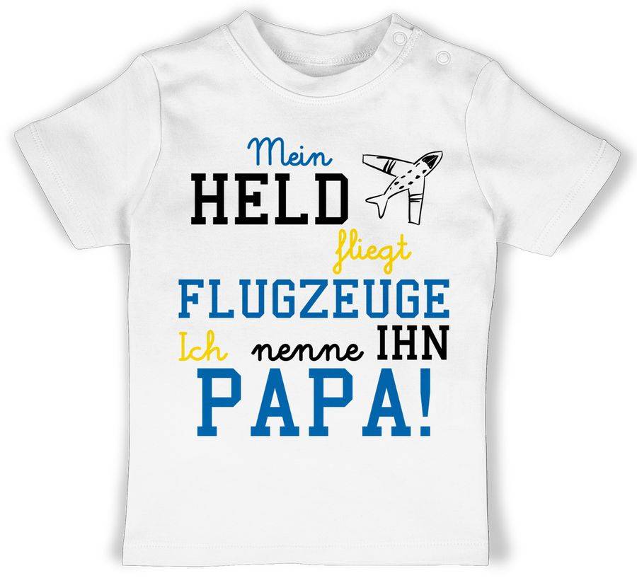Shirtracer Mein Held fliegt Flugzeuge: Tshirt Rucksack Shirtracer