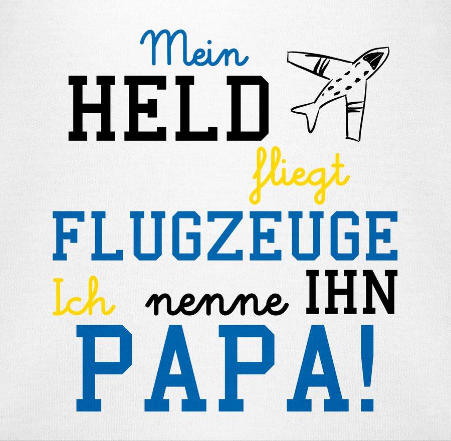 Shirtracer Mein Held Fliegt Flugzeuge: Tshirt Rucksack Shirtracer