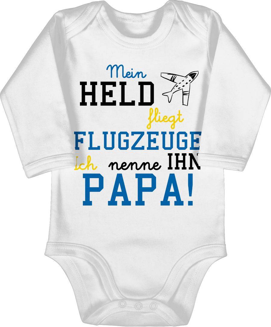 Shirtracer Mein Held fliegt Flugzeuge: Tshirt Rucksack Shirtracer