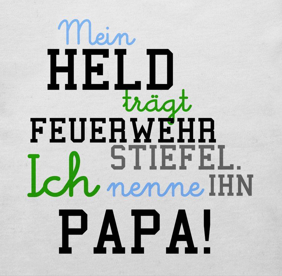 Shirtracer Mein Held Papa Feuerwehr Junge: Tshirt Rucksack Shirtracer