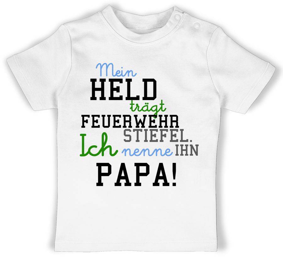 Shirtracer Mein Held Papa Feuerwehr Junge: Tshirt Rucksack Shirtracer