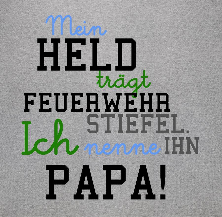 Shirtracer Mein Held Papa Feuerwehr Junge: Tshirt Rucksack Shirtracer