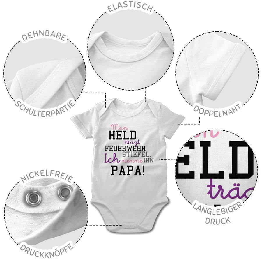 Shirtracer Mein Held Papa Feuerwehrmann Shirts & Mehr Shirtracer