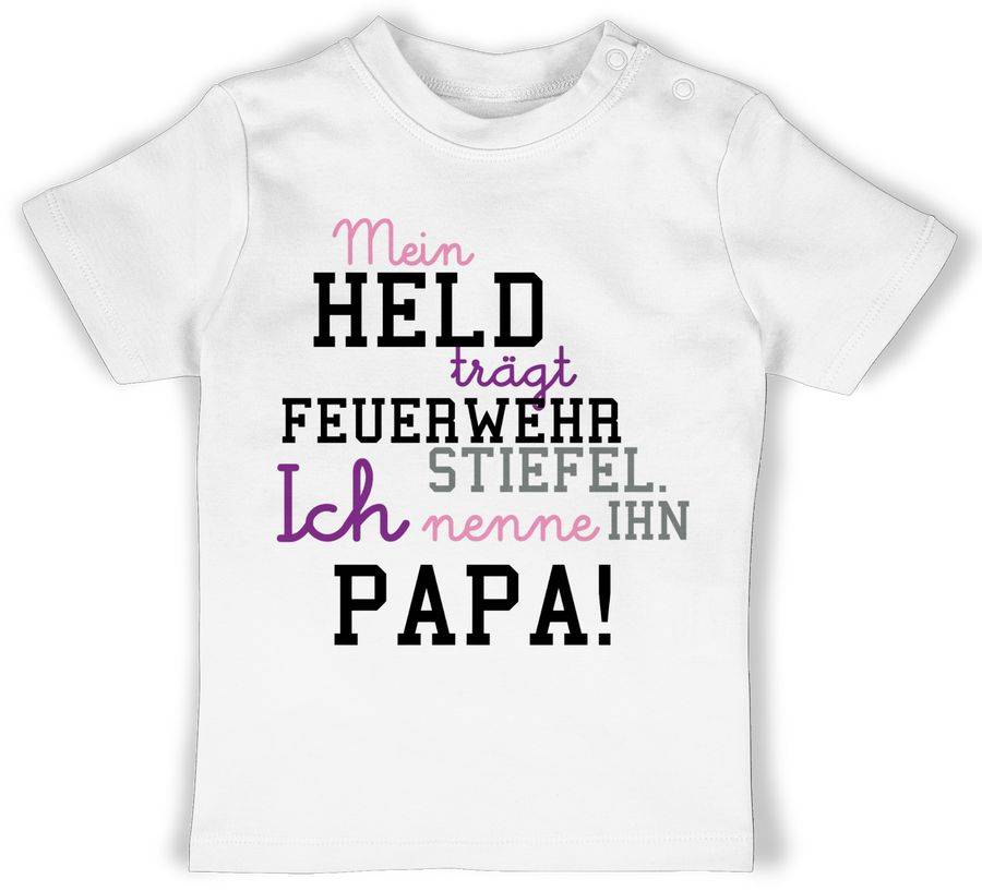 Shirtracer Mein Held Papa Feuerwehrmann Shirts & Mehr Shirtracer