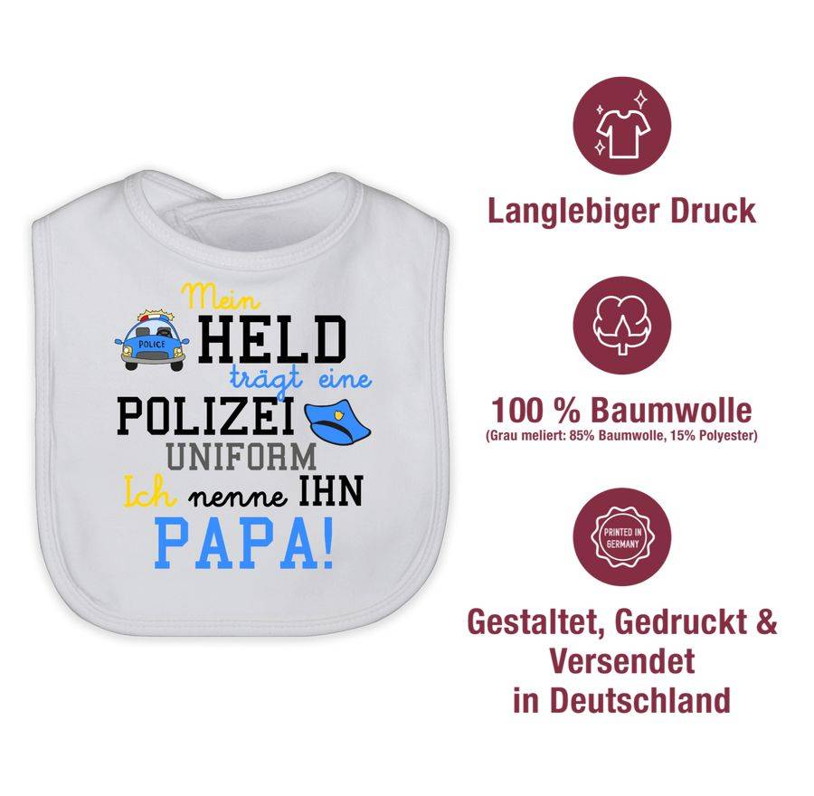 Shirtracer Mein Held Trägt Eine Polizeiuniform: Tshirt Gym Bag Shirtracer