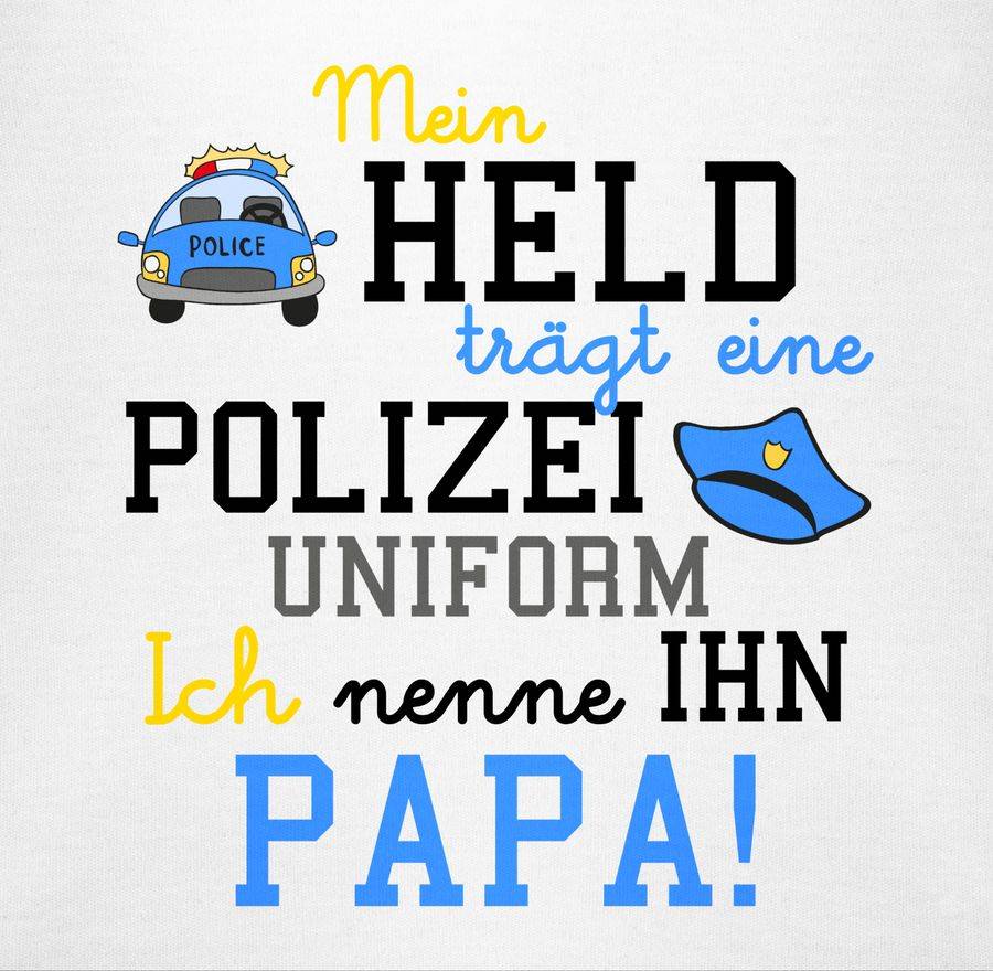 Shirtracer Mein Held Trägt Eine Polizeiuniform: Tshirt Gym Bag Shirtracer