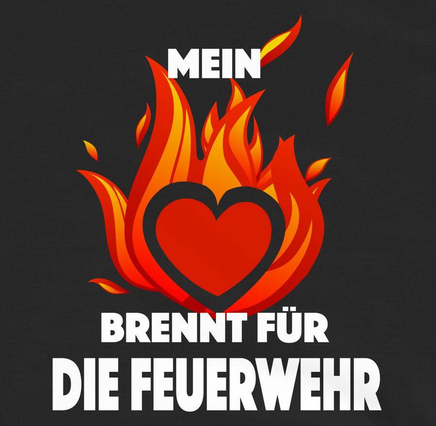 Shirtracer Mein Herz Brennt Für Die Feuerwehr Shirts & Mehr Shirtracer