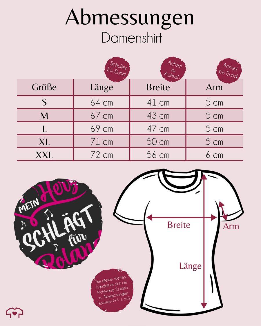 Shirtracer Mein Herz Schlägt Für Roland: T-Shirt Turnbeutel Shirtracer