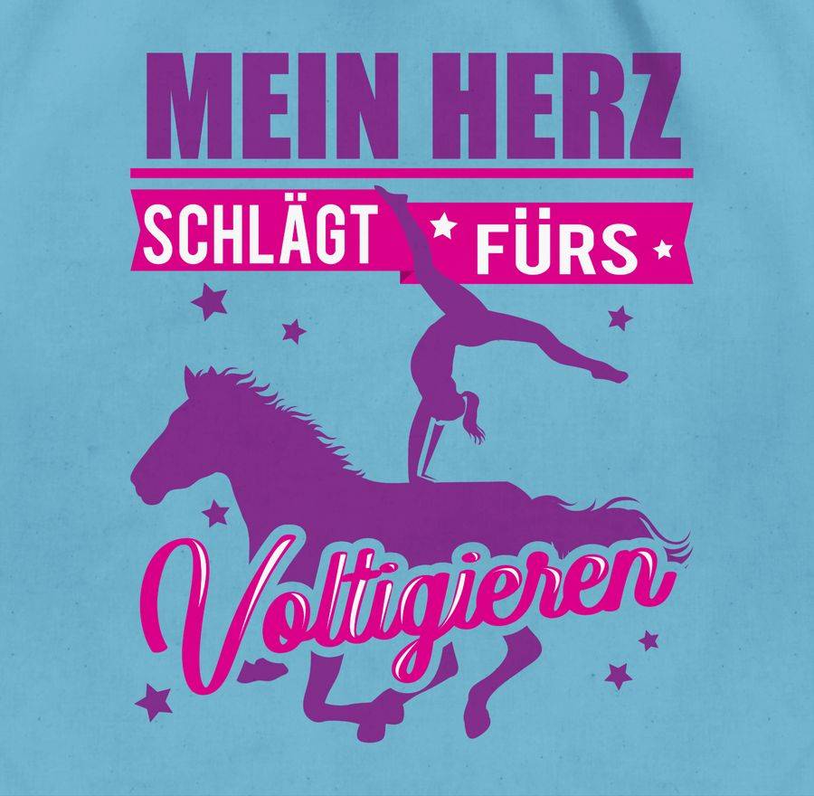 Shirtracer Mein Herz Schlägt Fürs Voltigieren - Fuchsia/lila Shirts & Mehr Shirtracer