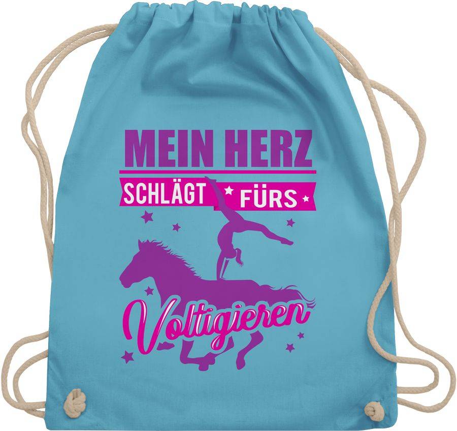 Shirtracer Mein Herz schlägt fürs Voltigieren - fuchsia/lila Shirts & Mehr Shirtracer