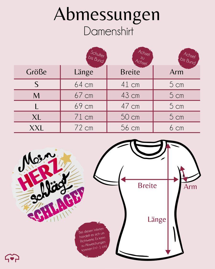 Shirtracer Mein Herz Schlägt Schlager - Schwarz Shirts & Mehr Shirtracer