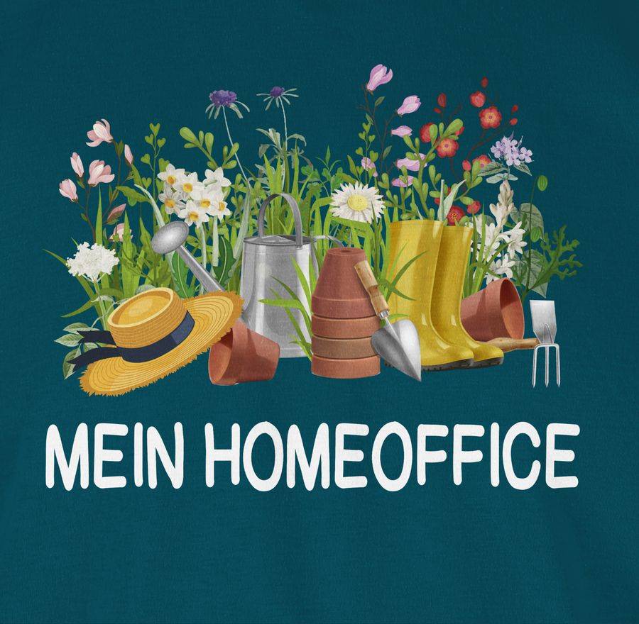 Shirtracer Mein Homeoffice Im Garten Weiß Shirts & Mehr Shirtracer
