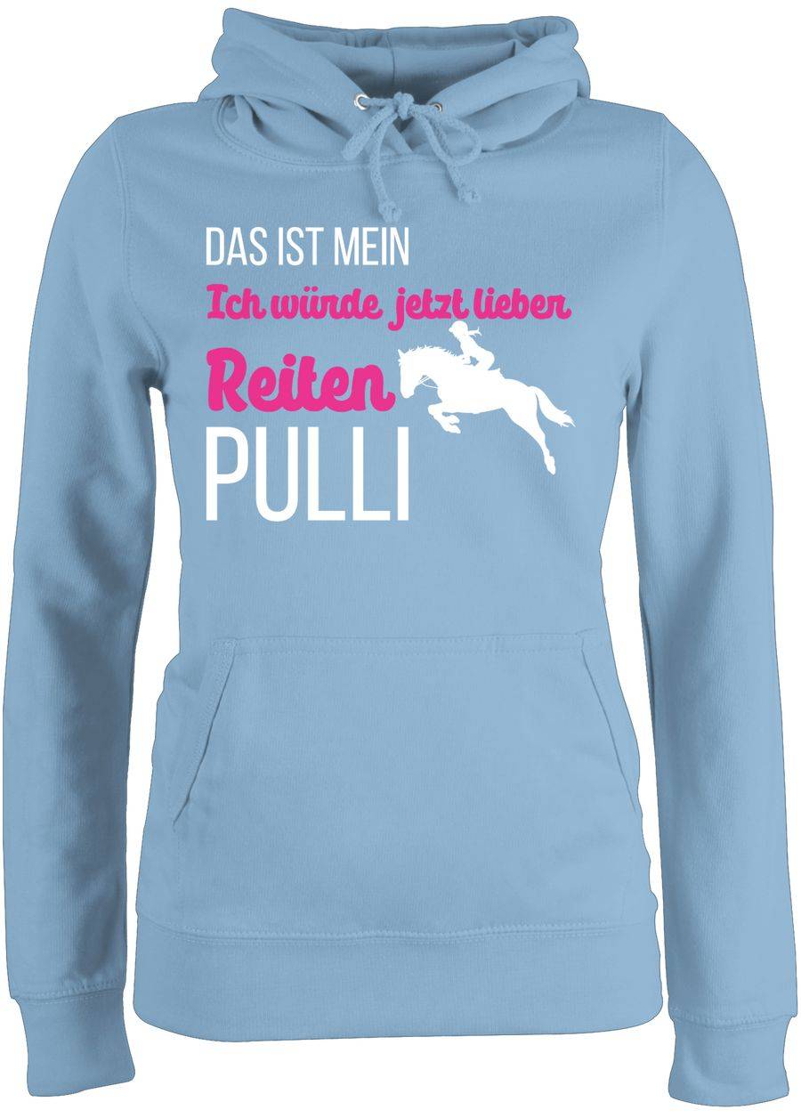 Shirtracer Mein ich würde jetzt lieber Reiten Pulli weiß: T-Shirt Gym Bag Shirtracer