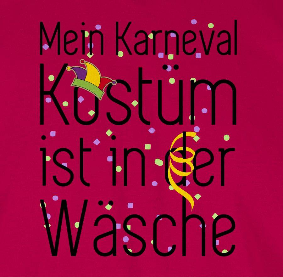 Shirtracer Mein Karneval Kostüm Ist In Der Wäsche: T-Shirt Rucksack Shirtracer
