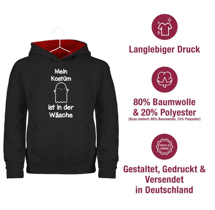 Shirtracer Mein Kostüm Ist In Der Wäsche Gespenst: T-Shirt Turnbeutel Shirtracer