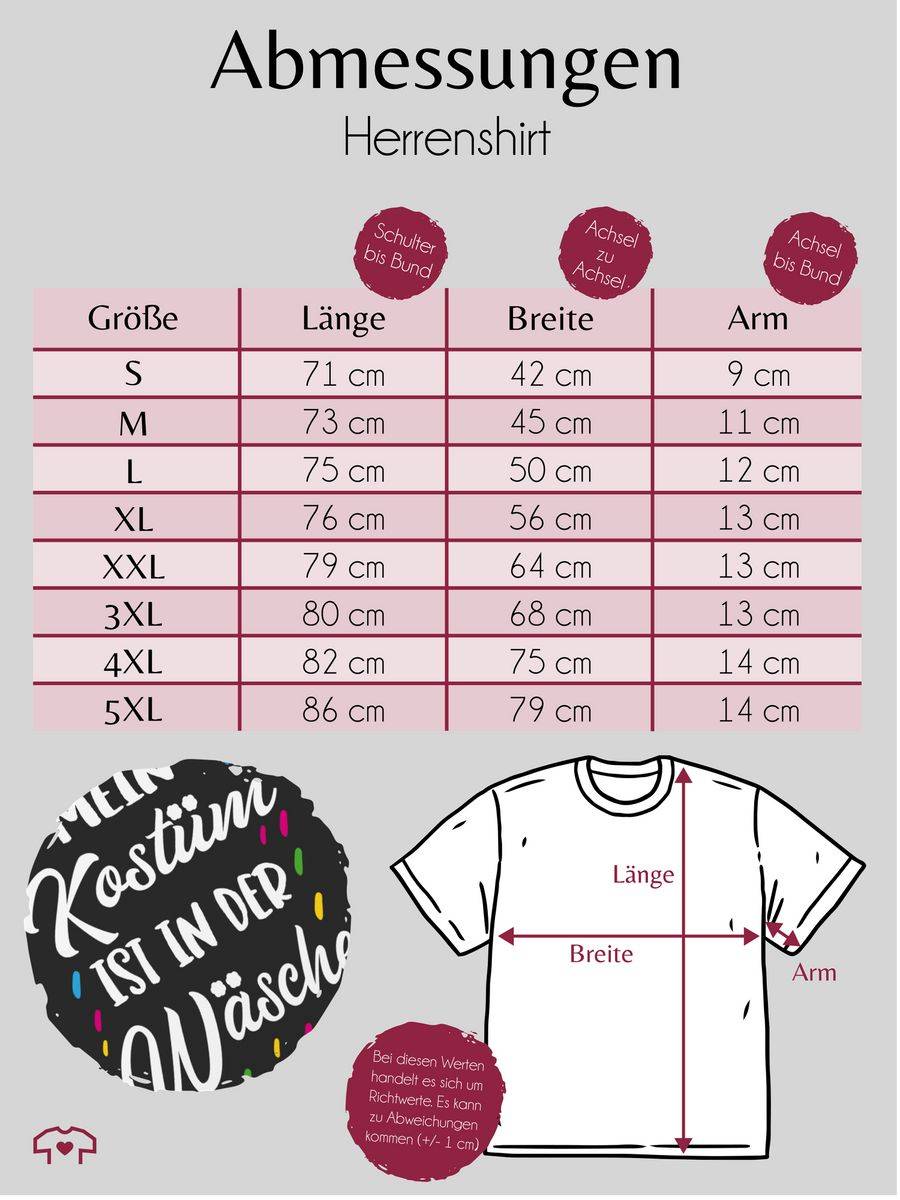 Shirtracer Mein Kostüm Ist In Der Wäsche - Weiß Shirts & Mehr Shirtracer