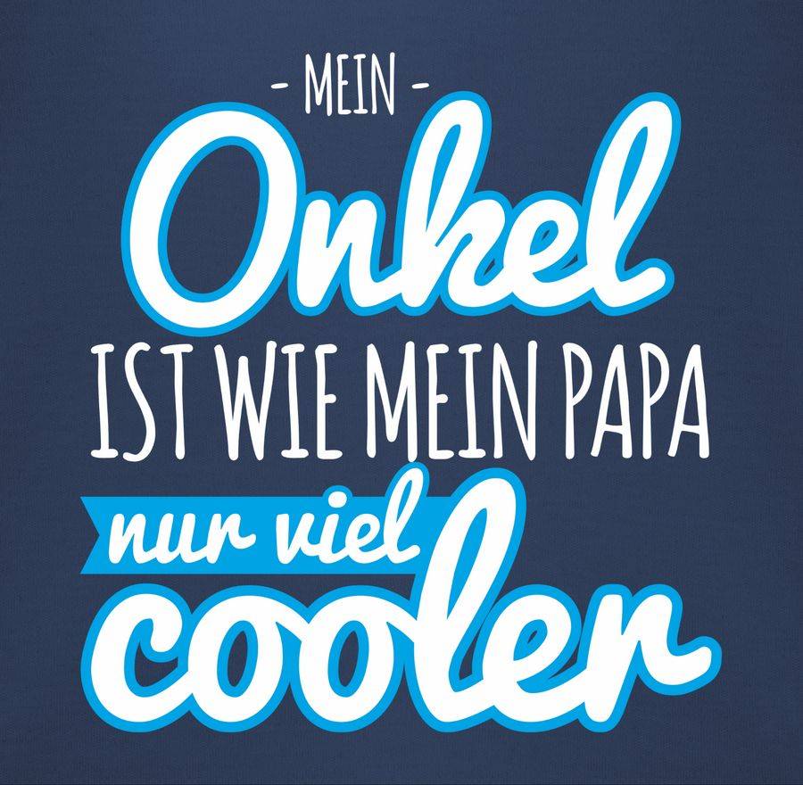 Shirtracer Mein Onkel Ist Wie Mein Papa Nur Viel Cooler Blau: T-Shirt Rucksack Shirtracer