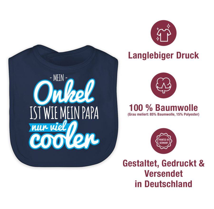 Shirtracer Mein Onkel Ist Wie Mein Papa Nur Viel Cooler Blau: T-Shirt Rucksack Shirtracer