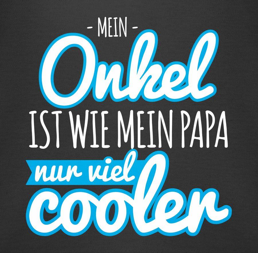 Shirtracer Mein Onkel Ist Wie Mein Papa Nur Viel Cooler Blau: T-Shirt Rucksack Shirtracer