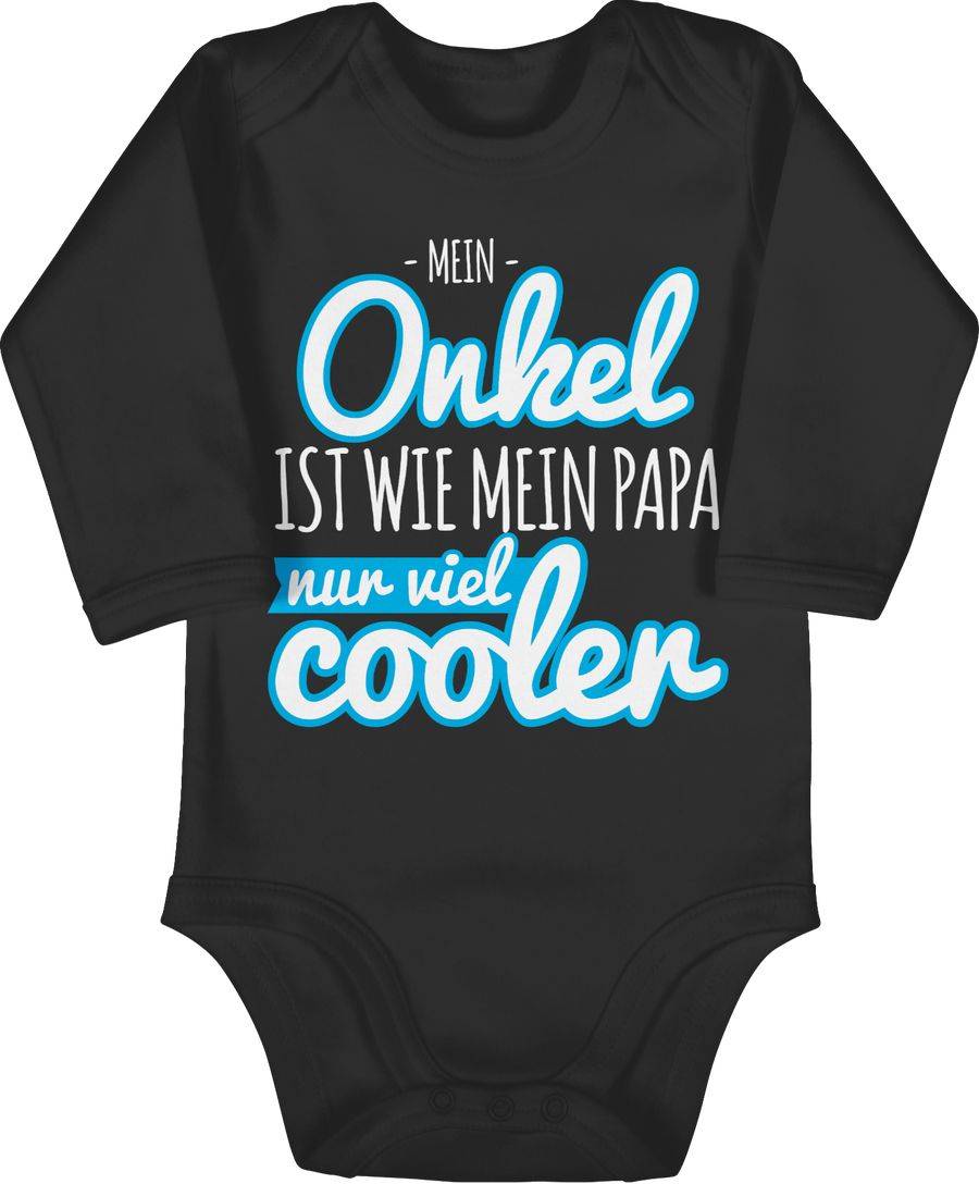 Shirtracer Mein Onkel ist wie mein Papa nur viel cooler blau: T-Shirt Rucksack Shirtracer