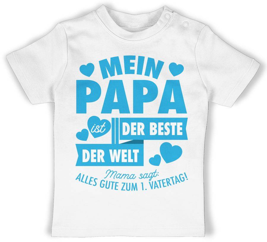 Shirtracer Mein Papa ist der Beste der Welt - blau Shirts & Mehr Shirtracer
