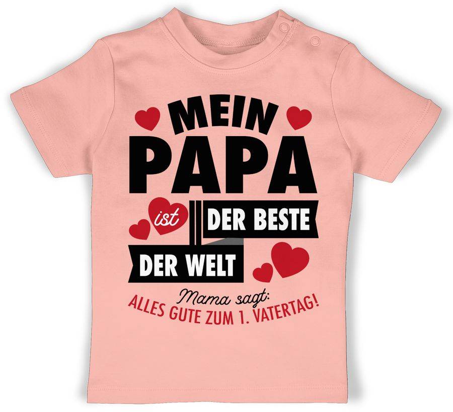 Shirtracer Mein Papa ist der Beste der Welt - schwarz: Tshirt Turnbeutel Shirtracer