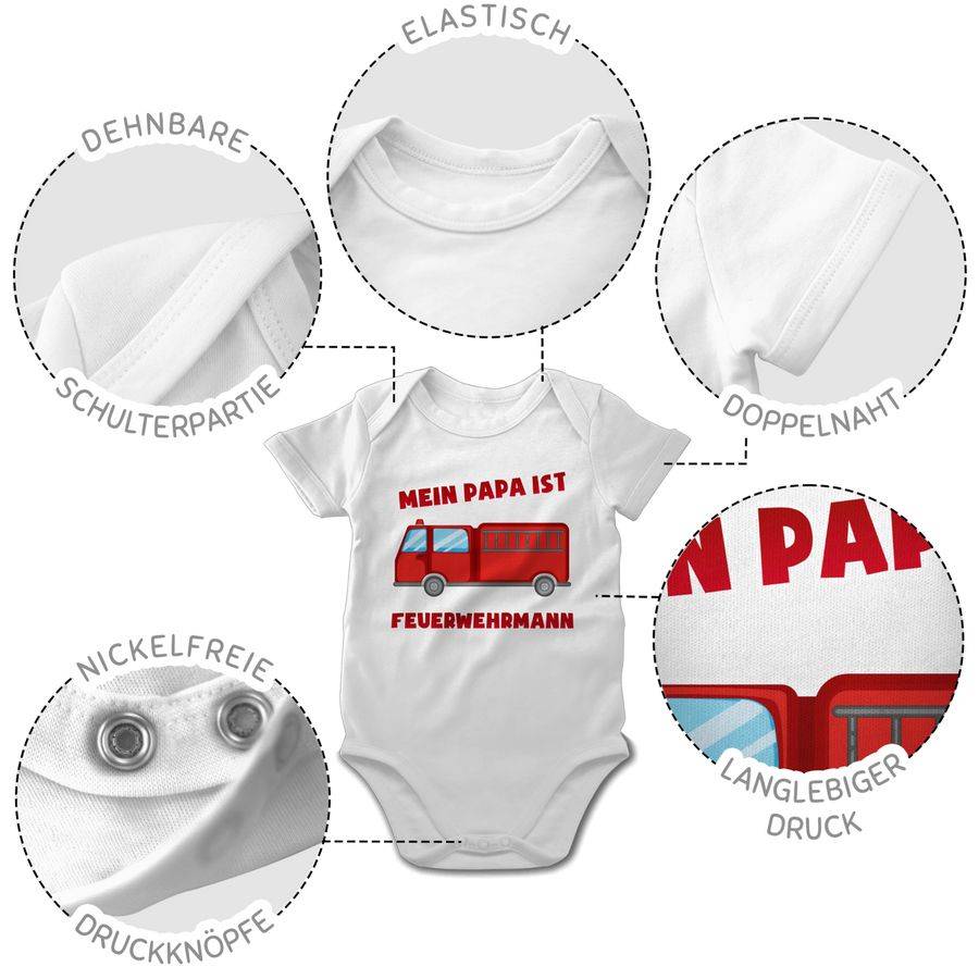 Shirtracer Mein Papa Ist Feuerwehrmann: Tshirt Turnbeutel Shirtracer
