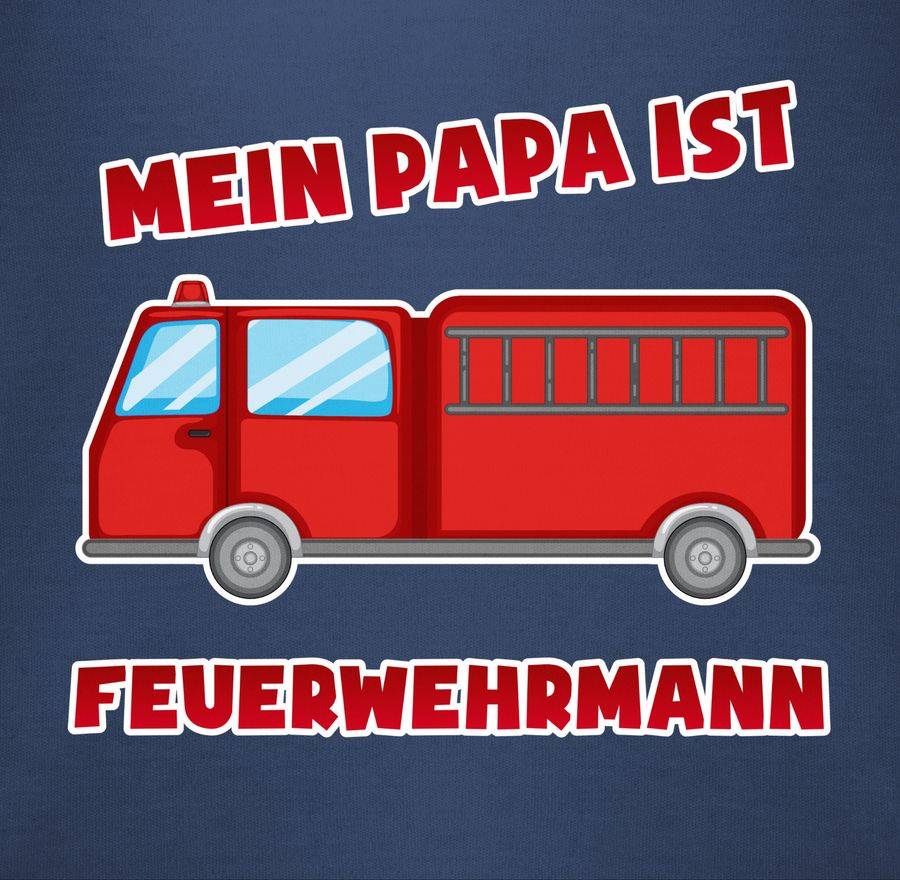 Shirtracer Mein Papa Ist Feuerwehrmann: Tshirt Turnbeutel Shirtracer
