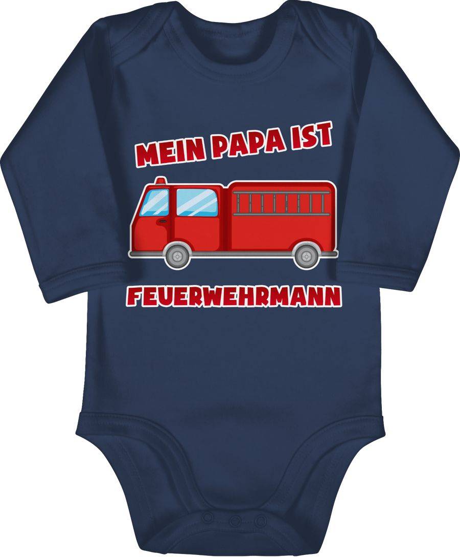 Shirtracer Mein Papa ist Feuerwehrmann: Tshirt Turnbeutel Shirtracer