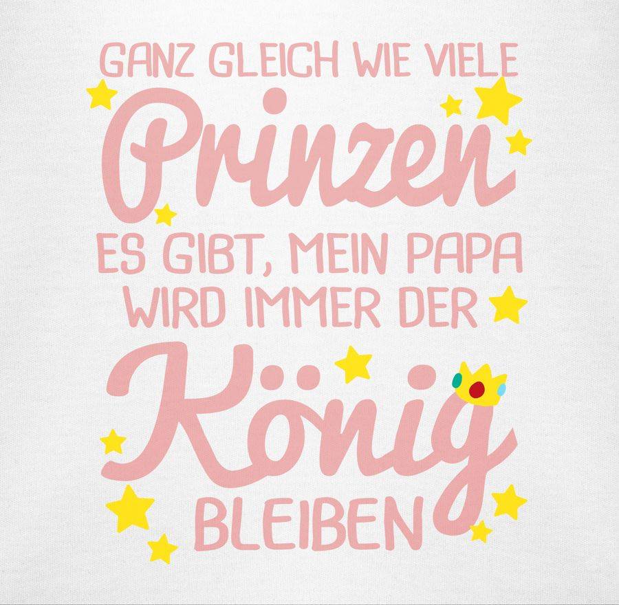 Shirtracer Mein Papa Wird Immer Der König Bleiben: T-Shirt Turnbeutel Shirtracer