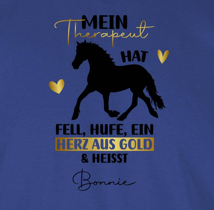 Shirtracer Mein Therapeut Hat Fell, Hufe Und Ein Herz Aus Gold: Tshirt Gym Bag Shirtracer