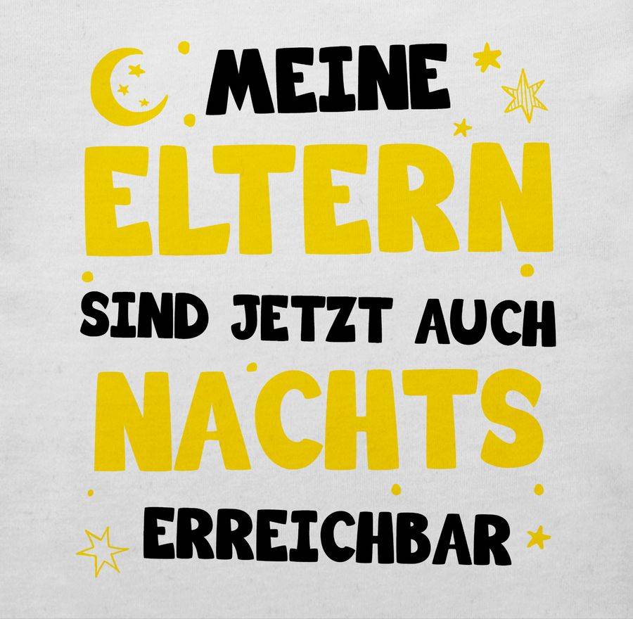 Shirtracer Meine Eltern Sind Jetzt Auch Nachts Erreichbar - Schwarz/gelb Shirts & Mehr Shirtracer
