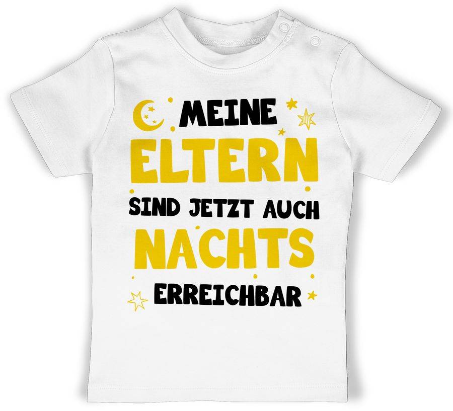 Shirtracer Meine Eltern sind jetzt auch nachts erreichbar - schwarz/gelb Shirts & Mehr Shirtracer