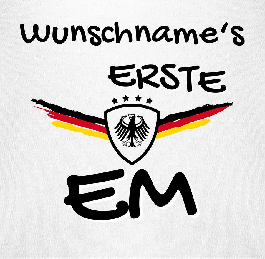 Shirtracer Meine Erste EM Germany Mit Name Meine Erste Europameisterschaft Deutschland Shirtracer