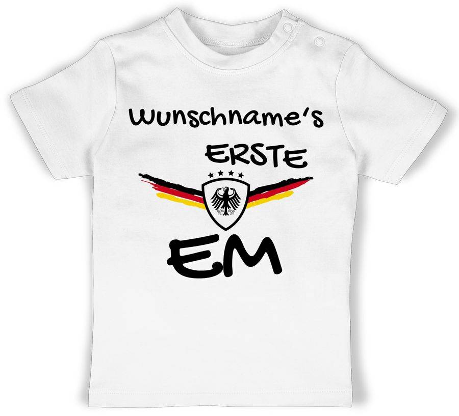 Shirtracer Meine Erste EM Germany mit Name Meine erste Europameisterschaft Deutschland Shirtracer