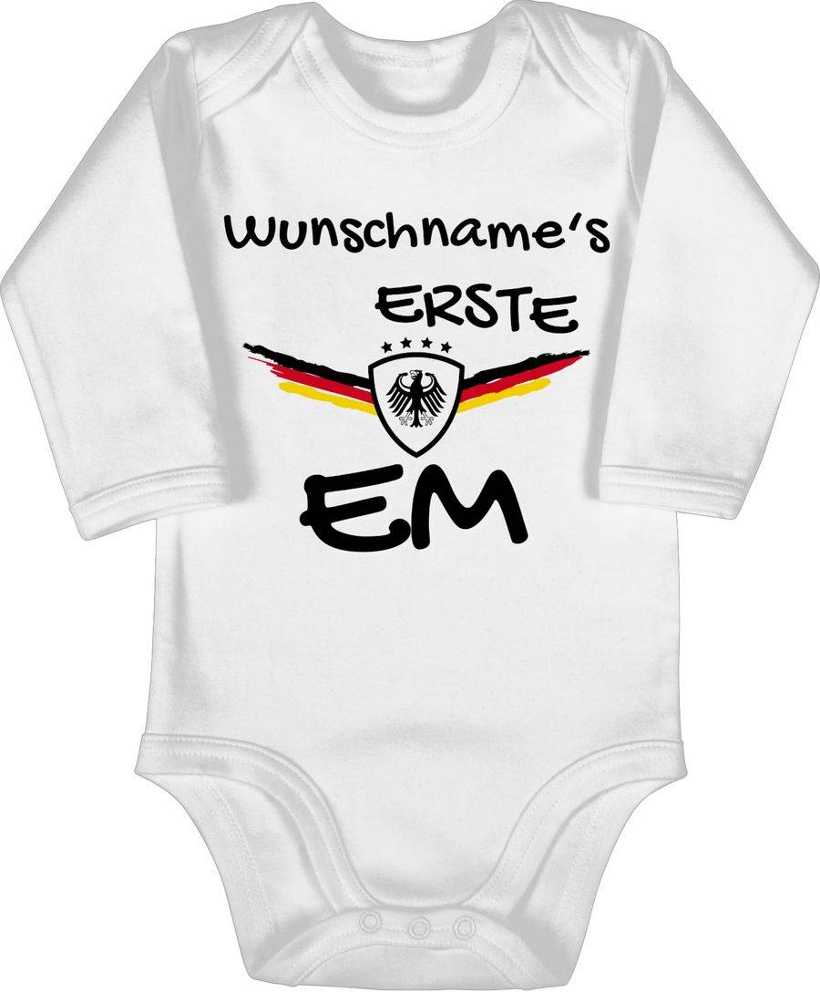 Shirtracer Meine Erste EM Germany mit Name Meine erste Europameisterschaft Deutschland Shirtracer