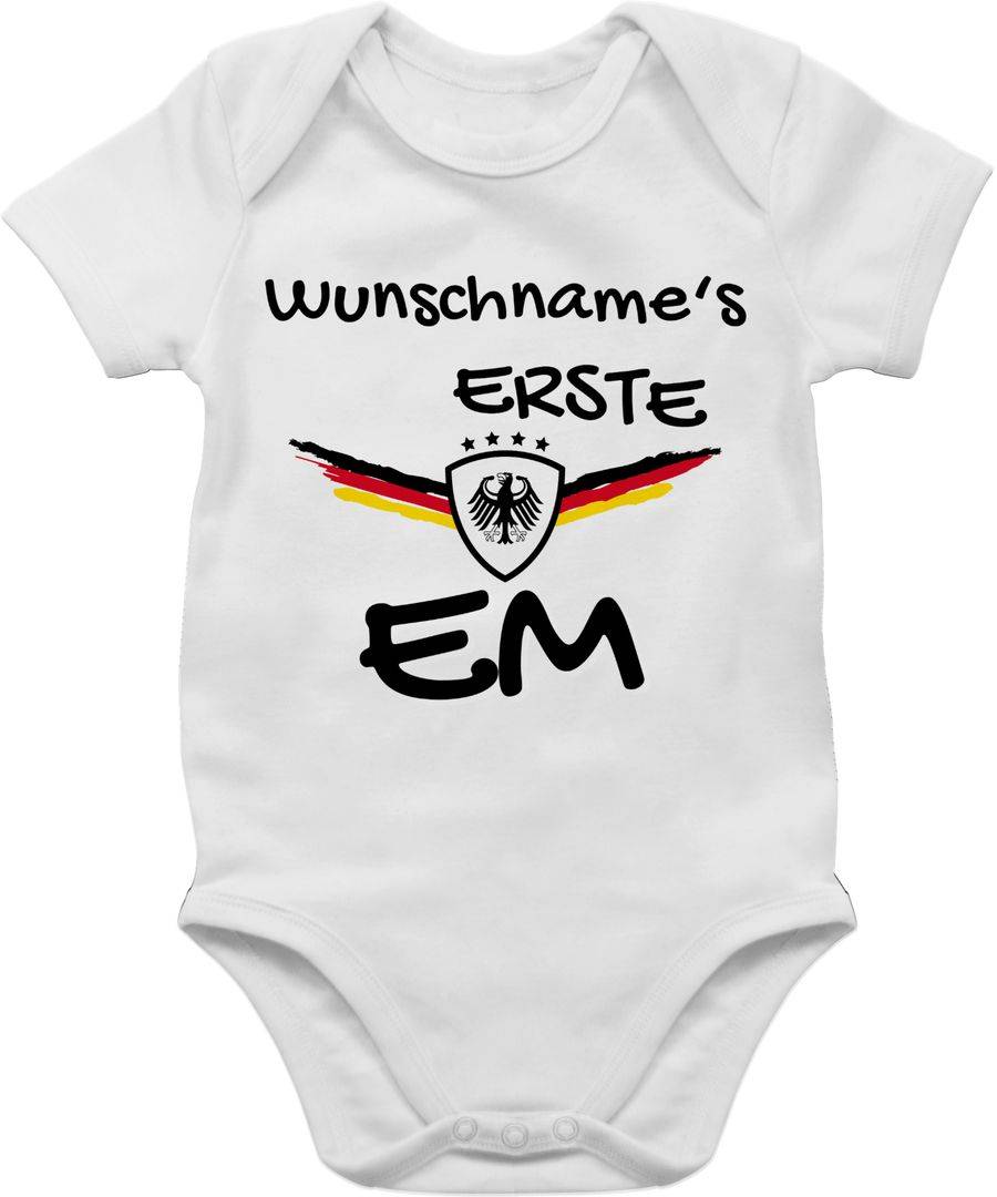 Shirtracer Meine Erste EM Germany mit Name Meine erste Europameisterschaft Deutschland Shirtracer